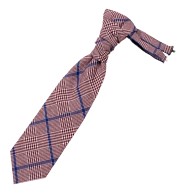 Burgundy Check Cravat #AB-WCR1007/3