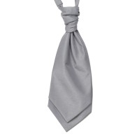 Silver Shantung Wedding Wedding Cravat #WCR1866/2