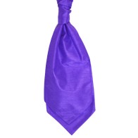Violet Shantung Wedding Cravat (Boys Size) #YCR1867/6 #LAST STOCK