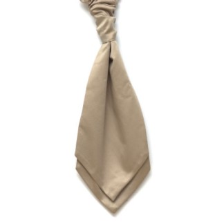 Beige Satin Wedding Cravat #WCR1848/4 ##LAS-DC