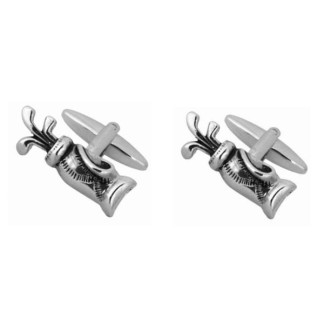 Silver Golf Bag Cufflinks #90-3093