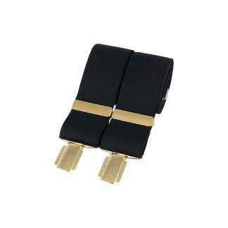 Black Gold Clip Braces #BR-009