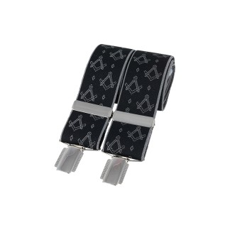 Black Masonic Braces #BR-019