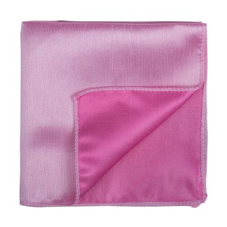 Candy Pink Shantung Pocket Square #AB-TPH1005/16 ##LS2