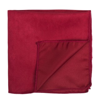 Ruby Red Suede Pocket Square #AB-TPH1006/13 ##LS2