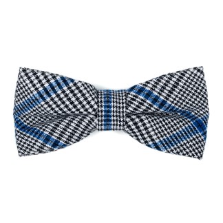 Licorice Black Check Bow Tie #AB-BB1007/1 ##LS2
