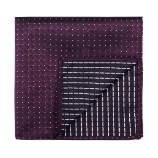 Wine Fine Polka Dot Pocket Square #AB-TPH1017/3 ##LS