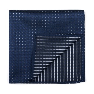 Navy Fine Polka Dot Pocket Square #AB-TPH1017/2