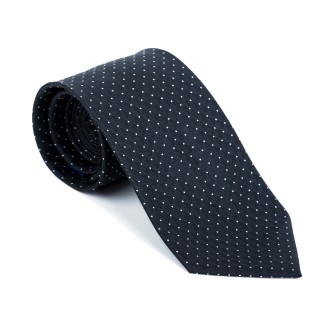 Black Fine Polka Dot Tie #AB-T1017/1 ##LS