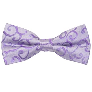 Lilac Royal Swirl Wedding Bow Tie #AB-BB1001/1 ##LS2