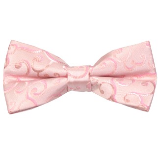 Light Pink Royal Swirl Wedding Bow Tie #AB-BB1001/3 ##LS2