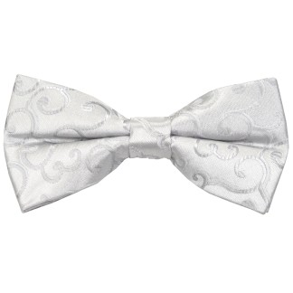 Silver Royal Swirl Wedding Bow Tie #AB-BB1001/5 ##LS2