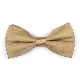 Plain Bronze Straw Satin Bow Tie #AB-BB1009/12 ##LS2