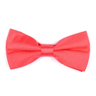 Plain Shell Pink Satin Bow Tie #AB-BB1009/19 ##LS