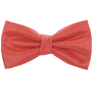 Coral Shantung Wedding Bow Tie #BB1867A/5 ##LAS-DC