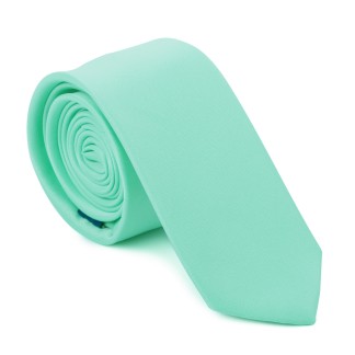 Plain Mint Ambrosia Slim Tie #AB-C1009/24 ##LS2