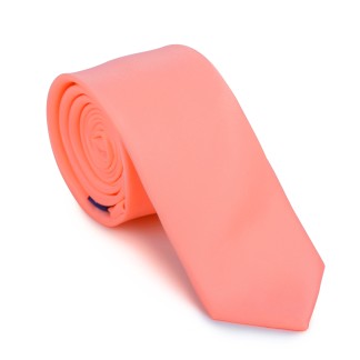 Plain Peach Cobbler Slim Tie #AB-C1009/29