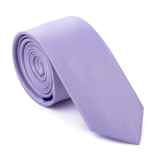 Plain Lavender Slim Tie #AB-C1009/31 ##LS2