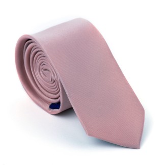 Plain Sepia Rose Slim Satin Tie #AB-C1009/3