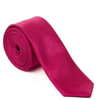 Fuchsia Slim Shantung Wedding Tie #C1867/3
