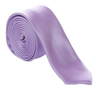 Lilac Slim Satin Tie #C1887/1