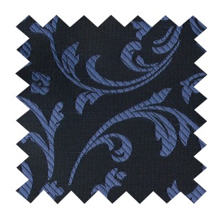 Navy on Black Swirl Leaf Swatch #AB-SWA1000/4