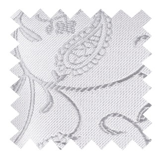 Silver Budding Paisley Swatch #AB-SWA1003/8
