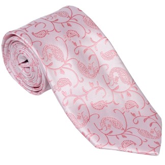 Coral Budding Paisley Wedding Tie #AB-T1003/1 ##LS2