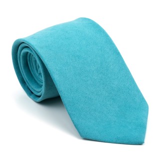 Duck Egg Blue Suede Tie #AB-T1006/9 ##LS2