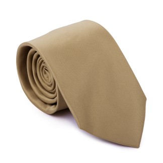 Plain Bronze Straw Satin Tie #AB-T1009/12