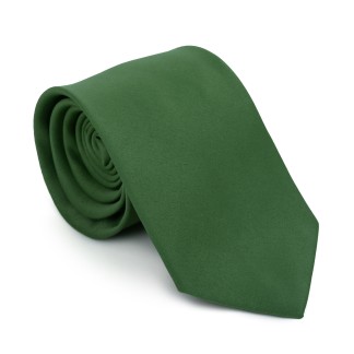 Plain Piquant Green Satin Tie #AB-T1009/26