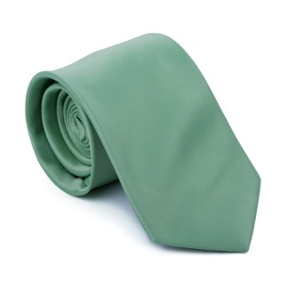 Plain Green Nile Satin Tie #AB-T1009/34 ##LS2