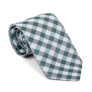 Moss Green Neat Check Tie #AB-T1015/2 ##LS