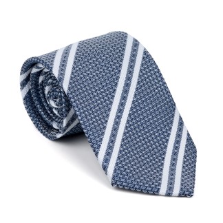 Navy Blue Pastel Stripe Tie #AB-T1016/3 ##LS