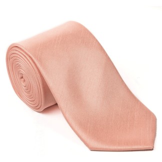 Peach Shantung Wedding Tie #T1867A/1