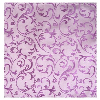 Lilac Swirl Leaf Wedding Pocket Square #AB-TPH1000/8 ##LS2