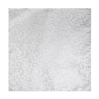 Silver Royal Swirl Wedding Pocket Square #AB-TPH1001/5 ##LS2