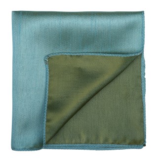 Fog Green Shantung Pocket Square #AB-TPH1005/11 ##LS2