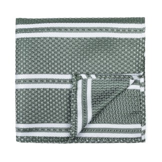 Green Pastel Stripe Pocket Square #AB-TPH1016/2 ##LS