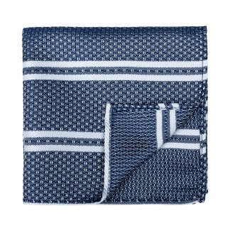 Navy Blue Pastel Stripe Pocket Square #AB-TPH1016/3 ##LS
