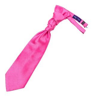 Hot Pink Shantung Cravat #AB-WCR1005/17 ##LS2