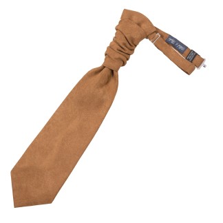 Caramel Brown Suede Cravat #AB-WCR1006/12 ##LS2