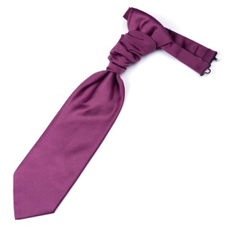 Plain Red Violet Satin Cravat #AB-WCR1009/16 ##LS2