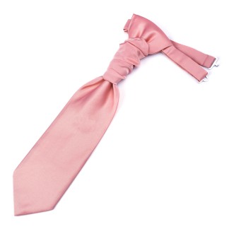 Plain Pink Roseate Satin Cravat #AB-WCR1009/2 ##LS2