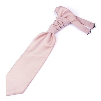 Plain Tender Peach Satin Cravat #AB-WCR1009/33 ##LS2
