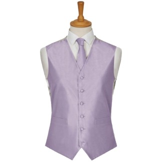 Lilac Shantung Wedding Waistcoat #WW1866/4-Boy's S - 22'' to 24'' ##LAS-DC