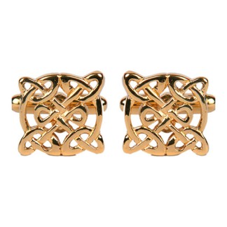 Gold Celtic Gold Plated Cufflinks #90-2037