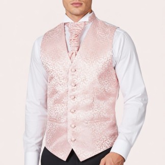 Peach Royal Swirl Wedding Waistcoat #AB-WWA1001/2 ##LS