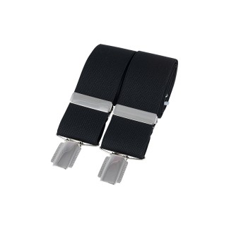 Black Silver Clip Braces #BR-001