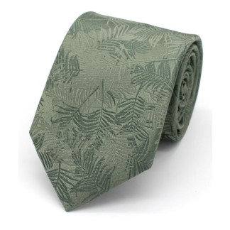 Sage Green Autumn Leaves Tie #F1788/8